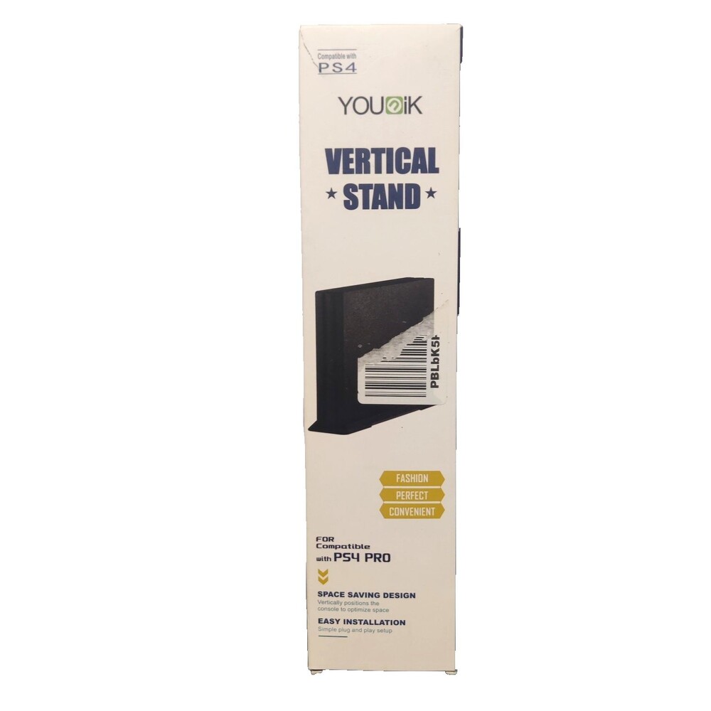 Universal PS4 Vertical Stand for the Playstation 4 and PS4 Pro, Black - New